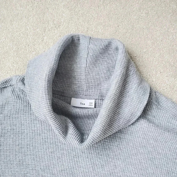 Aritzia TNA thermal long sleeve cowlneck  sweater - Picture 5 of 8